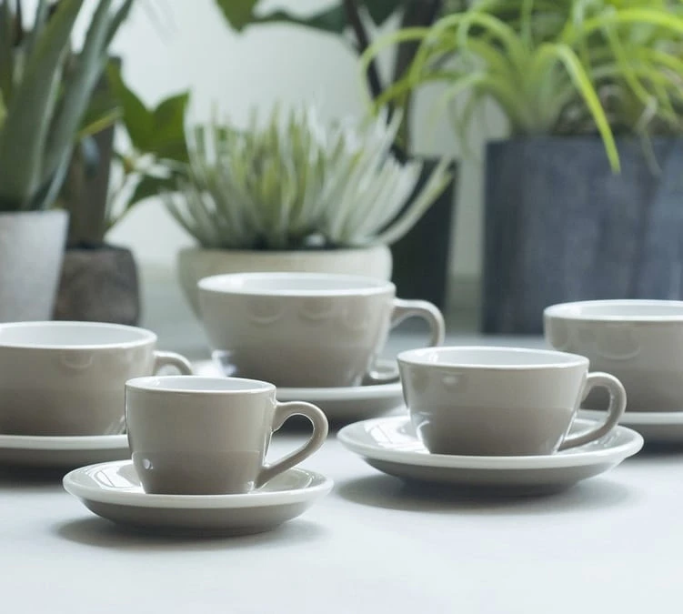 6 Tasses Espresso Et Sous-tasses Egg 8cl Gunpowder - Loveramics 6 6 Tasses Espresso Et Sous-tasses Egg 8cl Gunpowder - Loveramics – Image 4