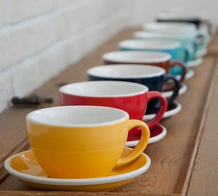 6 Tasses Café Latte Et Sous-tasses Egg 30 Cl Teal - Loveramics 6 6 Tasses Café Latte Et Sous-tasses Egg 30 Cl Teal - Loveramics – Image 4