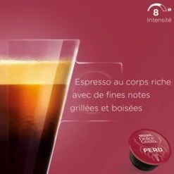72 Capsules - Espresso Peru - NESCAFÉ DOLCE GUSTO® -Delonghial Magasin espresso perou dolce gusto