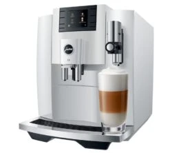JURA E8 PianoWhite EB Smart Connect Offert Garantie 3 Ans -Delonghial Magasin expresso broyeur jura e8 pianowhite lattemacchiato