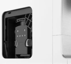 SMEG Blanc BCC01WHMEU -Delonghial Magasin expresso broyeur smeg bcc01whmeu profil