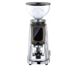 Moulin à Café FIORENZATO AllGround Chrome Effet Miroir Et Bois De Noyer Américain