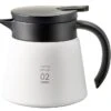 Carafe Isotherme V60 55 Cl Inox Double Paroi - Blanche - HARIO -Delonghial Magasin hariov601 1