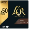 50 Capsules Forza Compatibles Nespresso® - L'OR ESPRESSO -Delonghial Magasin image principale 160064 1