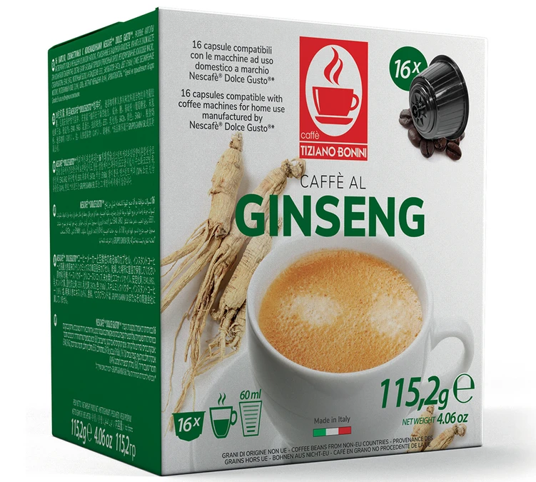 80 Capsules Nescafe® Dolce Gusto® Compatibles Ginseng - CAFFÈ BONINI 4 80 Capsules Nescafe® Dolce Gusto® Compatibles Ginseng - CAFFÈ BONINI – Image 2