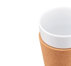 2 Tasses Bistro 30 Cl - Porcelaine Blanche Et Liège - BODUM -Delonghial Magasin image secondaire 11582 109 3.0