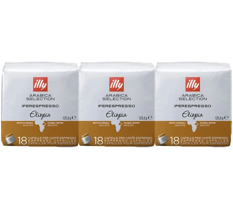 54 Capsules Iperespresso Monoarabica Ethiopia - ILLY 3 54 Capsules Iperespresso Monoarabica Ethiopia - ILLY