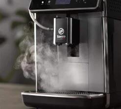 SAECO Gran Aroma SM6585/00 Métal Gris Garantie 3 Ans -Delonghial Magasin lateral expresso broyeur saeco gran aroma sm6585