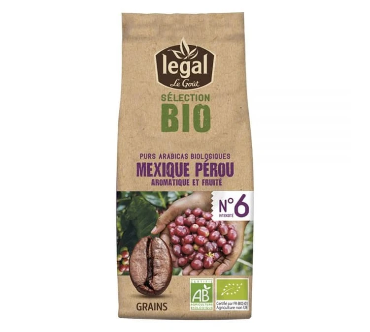 Café En Grain Bio Mexique Pérou - Kg - Legal 3 Café En Grain Bio Mexique Pérou - Kg - Legal
