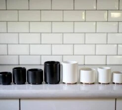 Tasse à Cappuccino - Monty Milk Art Noir Mat 19 Cl - FELLOW -Delonghial Magasin lifestule8