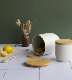 Lot De 3 Boîtes à Café/thé Rondes PEBBLY -Delonghial Magasin lifestyle pebbly