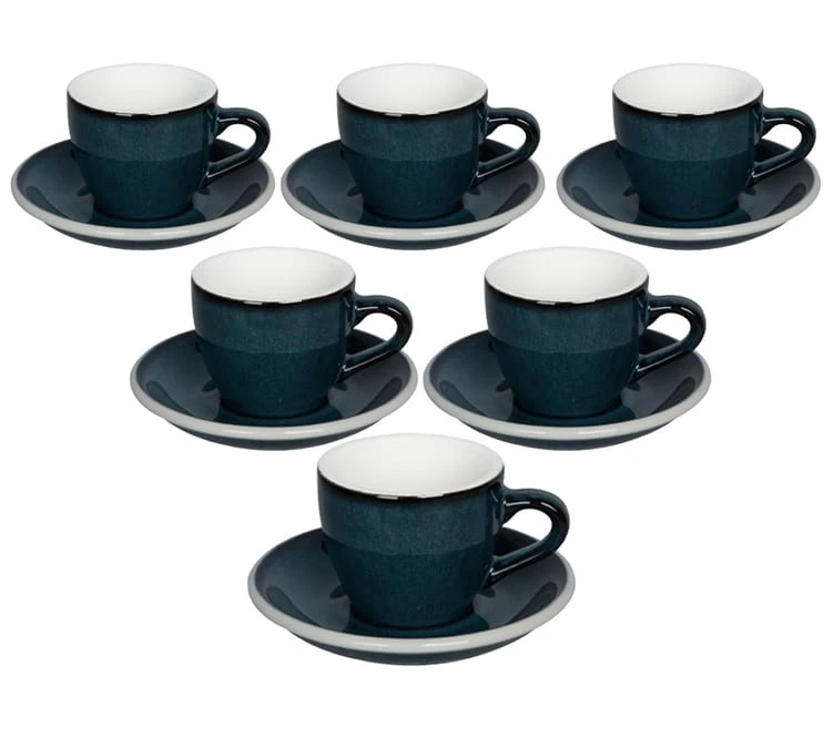 Tasses - LOVERAMICS - Espresso Et Sous-tasses Egg Night Sky 8cl X6 3 Tasses - LOVERAMICS - Espresso Et Sous-tasses Egg Night Sky 8cl X6