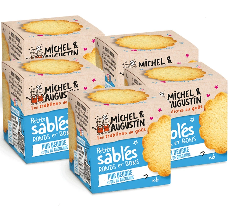 5x40g De Biscuits Sablés Sucrés Beurre Salé - MICHEL ET AUGUSTIN 3 5x40g De Biscuits Sablés Sucrés Beurre Salé - MICHEL ET AUGUSTIN