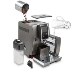 DELONGHI Dinamica Plus Titanium ECAM 370.95.T Garantie 2 Ans -Delonghial Magasin machine expresso broyeur delonghi dinamica ecam 37095t fonctionnement