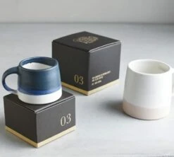 Tasses KINTO SCS-03 Blanc Et Beige Rosé 320 Ml -Delonghial Magasin marine white scs 1