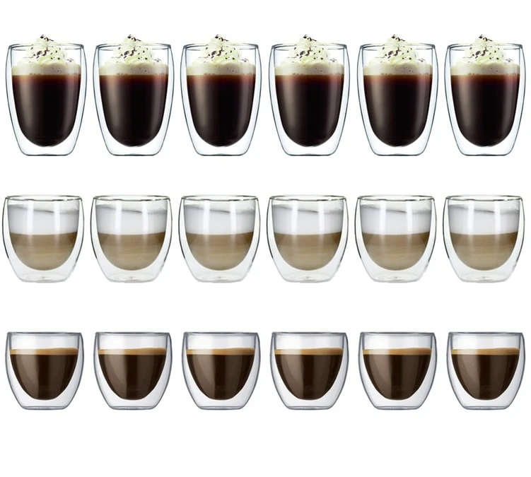 18 Verres Double Paroi Pavina 8cl - 25cl - 35cl - Bodum 3 18 Verres Double Paroi Pavina 8cl - 25cl - 35cl - Bodum