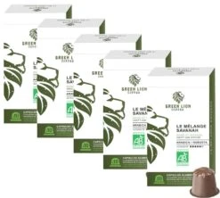 50 Capsules Bio Le Mélange Savanah - Compatibles Nespresso® - GREEN LION COFFEE