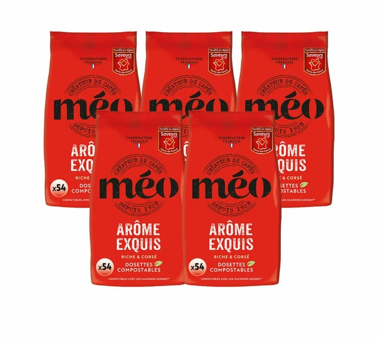 Lot De 260 Dosettes Souples Exquis - CAFES MEO 3 Lot De 260 Dosettes Souples Exquis - CAFES MEO