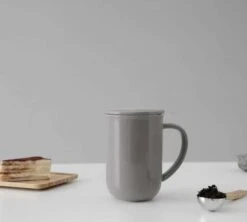 Mug Minima Wool Grey 50 Cl Avec Infuseur Inox - VIVA SCANDINAVIA -Delonghial Magasin minima grey lifestyle