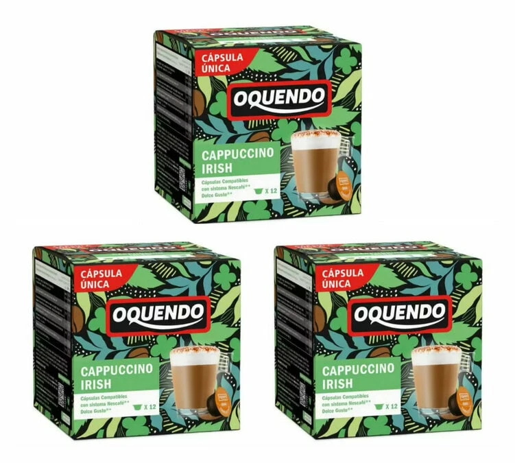 36 Capsules Cappuccino Dolce Gusto Compatibles OQUENDO - Cappuccino Irish Cream 3 36 Capsules Cappuccino Dolce Gusto Compatibles OQUENDO - Cappuccino Irish Cream