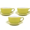 3 Tasses Et Sous Tasses Latte Bowl 25 Cl Vert - ORIGAMI 1 3 Tasses Et Sous Tasses Latte Bowl 25 Cl Vert - ORIGAMI -Delonghial Magasin origami vert 25x3