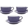 3 Tasses Et Sous Tasses Latte Bowl 25 Cl Violet - ORIGAMI 1 3 Tasses Et Sous Tasses Latte Bowl 25 Cl Violet - ORIGAMI -Delonghial Magasin origami violet 25x3