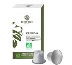 Capsules Compatibles Nespresso® - Bio - L'Original X100 - Green Lion Coffee