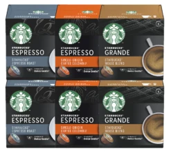Pack Découverte 72 Capsules Compatibles Nescafe® Dolce Gusto® - STARBUCKS