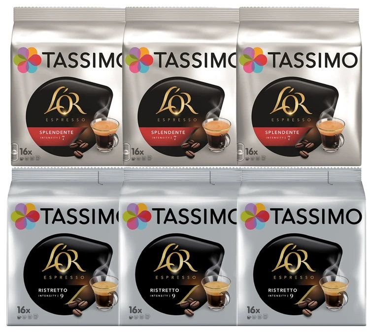 Pack Découverte 96 Dosettes L'Or Espresso - TASSIMO 3 Pack Découverte 96 Dosettes L'Or Espresso - TASSIMO