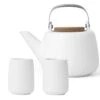 Pack Théière Nicola En Porcelaine Blanche 1.2L + 2 Tasses 15cl - Viva Scandinavia + Offre Cadeau -Delonghial Magasin packnicola blanc tassetuheiere