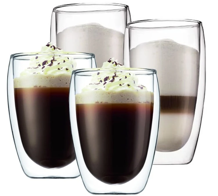 Verres Double Paroi BODUM - Pavina 2x35cl Et 2x45cl 3 Verres Double Paroi BODUM - Pavina 2x35cl Et 2x45cl