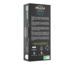 50 Capsules Compatibles Nespresso® Compostables PELLINI - Absolute -Delonghial Magasin pellini absolute back 1