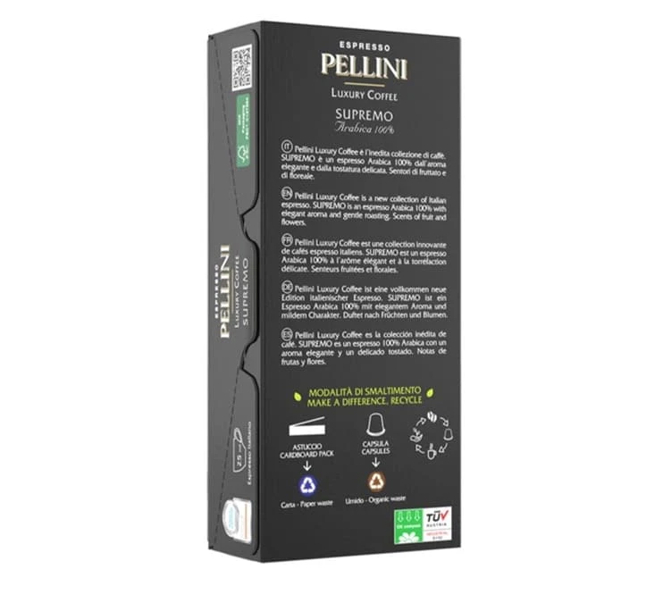 40 Capsules Compatibles Nespresso® Compostables PELLINI - Supremo 4 40 Capsules Compatibles Nespresso® Compostables PELLINI - Supremo – Image 2