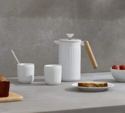 Set De 2 Mugs Douro Double Paroi - Porcelaine Blanche - 10cl - BODUM -Delonghial Magasin porcelaine