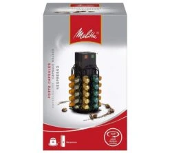 Porte Capsules Distributeur Noir Pour Nespresso - 40 Capsules - Melitta -Delonghial Magasin portecapsnes boitemelitta