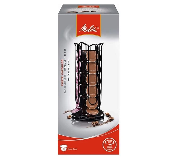 Porte Capsules Distributeur Noir Pour Nescafe Dolce Gusto - 24 Capsules- Melitta 4 Porte Capsules Distributeur Noir Pour Nescafe Dolce Gusto - 24 Capsules- Melitta – Image 2