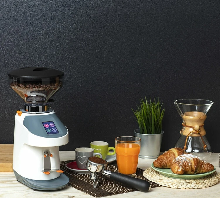 Moulin à Café QUAMAR Nemo-Q/E Blanc Mat Et Gris Bleu 4 Moulin à Café QUAMAR Nemo-Q/E Blanc Mat Et Gris Bleu – Image 2