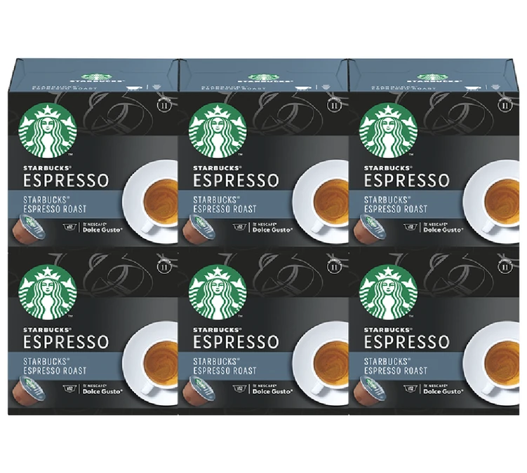 72 Capsules Starbucks Dolce Gusto® Compatibles - Espresso Roast 3 72 Capsules Starbucks Dolce Gusto® Compatibles - Espresso Roast