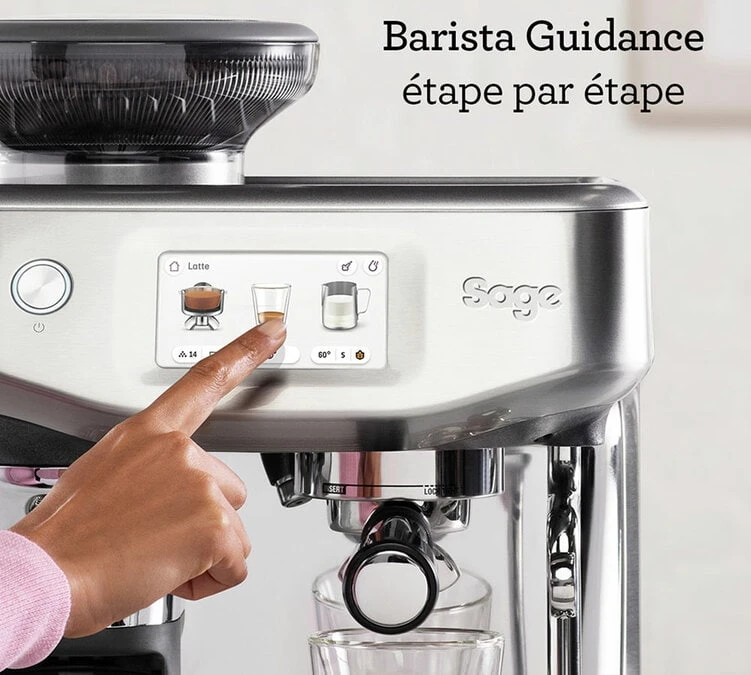 Machine Expresso SAGE Barista Touch Impress SES881BSS4FEU1 Inox Brossé 4 Machine Expresso SAGE Barista Touch Impress SES881BSS4FEU1 Inox Brossé – Image 2