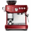 Machine Expresso SAGE Barista Express Impress SES876RVC4EEU1 Rouge Velours -Delonghial Magasin sage express impress rouge 1 1