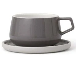 Mug Et Sous Tasse En Porcelaine - Storm - 30 Cl - Viva Scandinavia