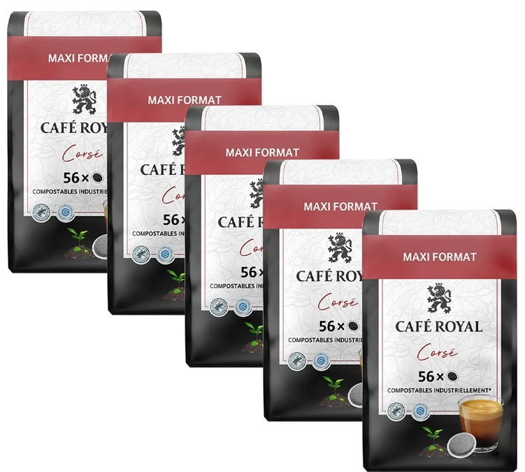 Pack 280 Dosettes Souples Corsé - CAFE ROYAL 3 Pack 280 Dosettes Souples Corsé - CAFE ROYAL