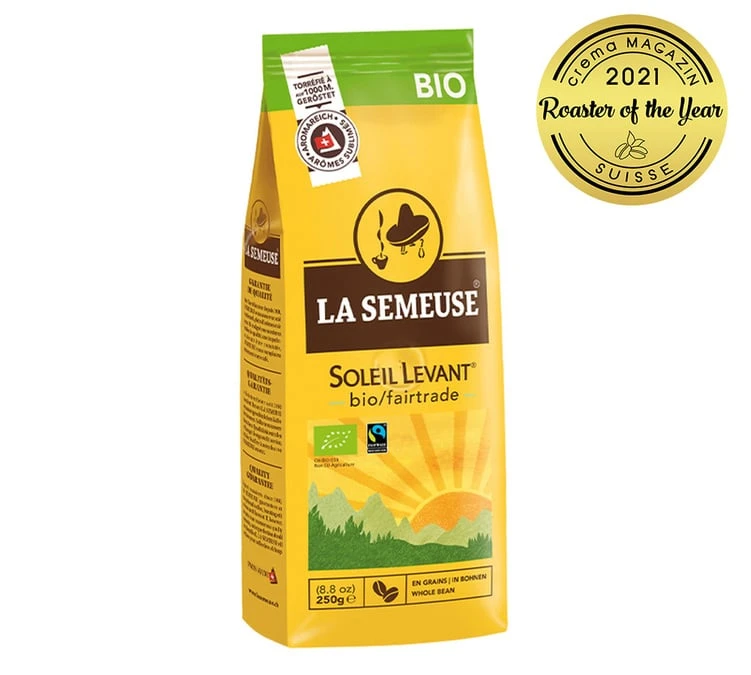 250g Café En Grain Bio 100% Arabica Soleil Levant - La Semeuse 3 250g Café En Grain Bio 100% Arabica Soleil Levant - La Semeuse