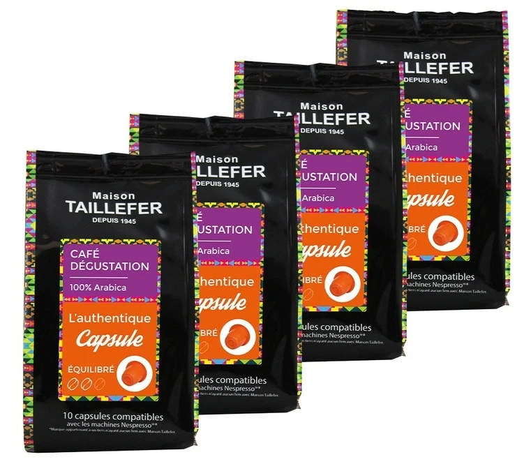 40 Capsules Dégustation - Compatible Nespresso® - MAISON TAILLEFER 3 40 Capsules Dégustation - Compatible Nespresso® - MAISON TAILLEFER