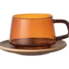 Tasse + Sous Tasses - KINTO - 27 Cl Ambre -Delonghial Magasin tasses