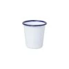 Verres - FALCON - Tasse Blanche Avec Bordure Bleue 12,4 Cl -Delonghial Magasin tasses 124cl blanche bleue