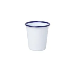 Verres - FALCON - Tasse Blanche Avec Bordure Bleue 12,4 Cl
