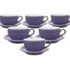 Tasses - ORIGAMI - Tasses Et Sous Tasses Latte Bowl Violet 25cl X6 -Delonghial Magasin tasses origami