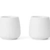 Lot De 2 Tasses Nicola En Porcelaine Blanche 8cl - Viva Scandinavia -Delonghial Magasin tassesblc 8cl viva