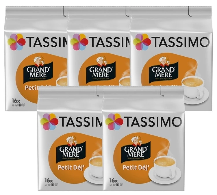 Pack 80 Dosettes Grand Mère Petit Déjeuner - TASSIMO 3 Pack 80 Dosettes Grand Mère Petit Déjeuner - TASSIMO